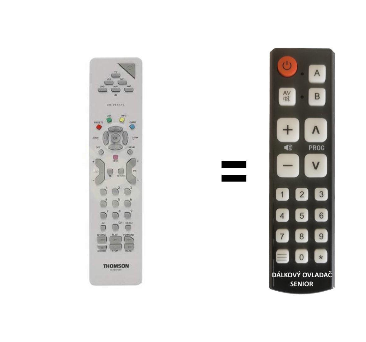 Thomson RCT615TDM1 replacement remote control for seniors