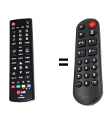 LG AKB73715622 náhradní dálkový ovladač pro seniory