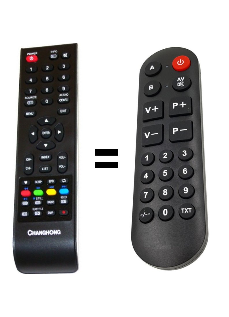 Brandt B3225HD replacement remote control for seniors.