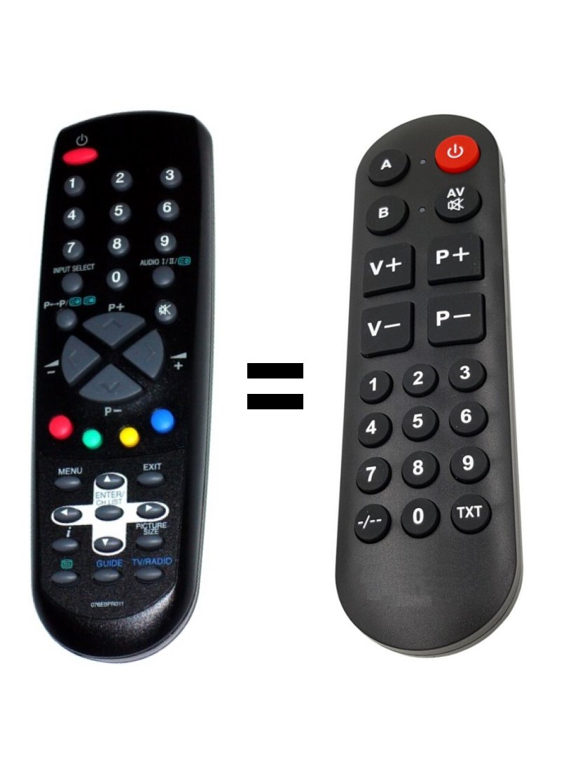 Orion TV32LF20D replacement remote control for seniors