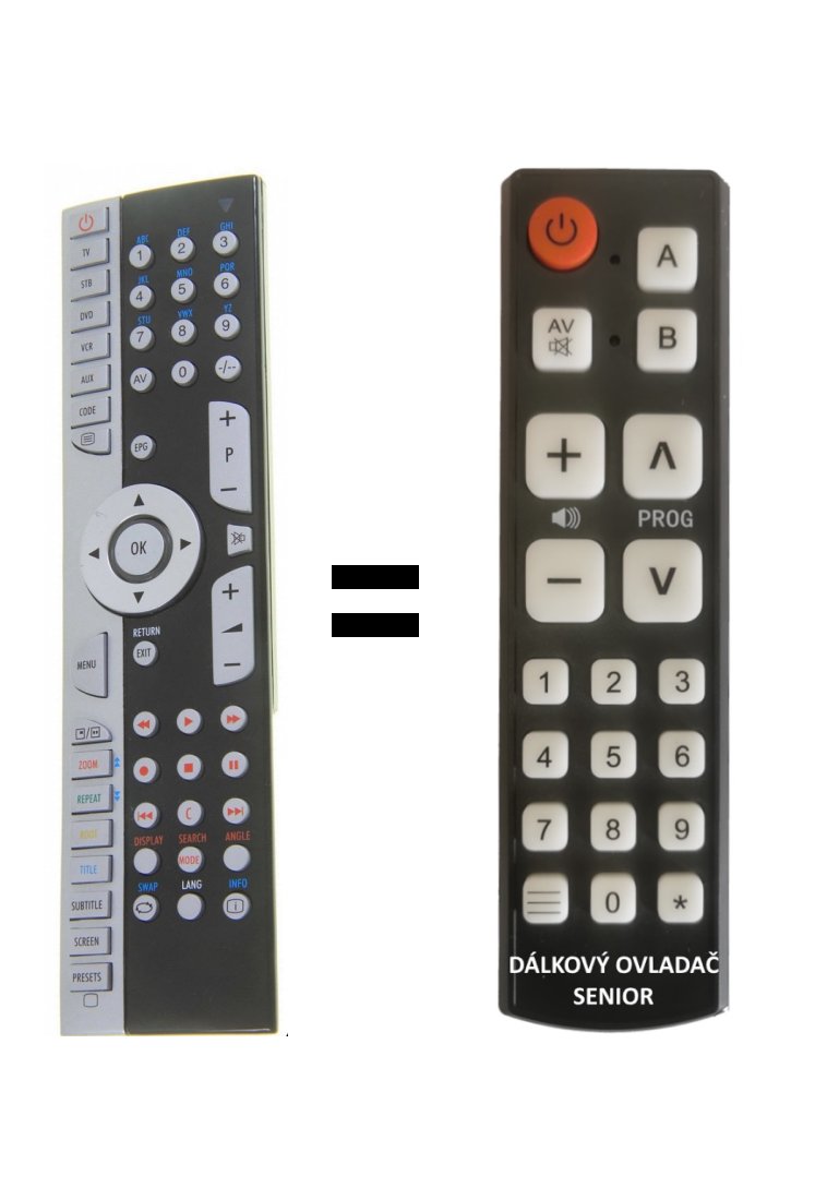 Medion MD30587 replacement remote control for seniors.
