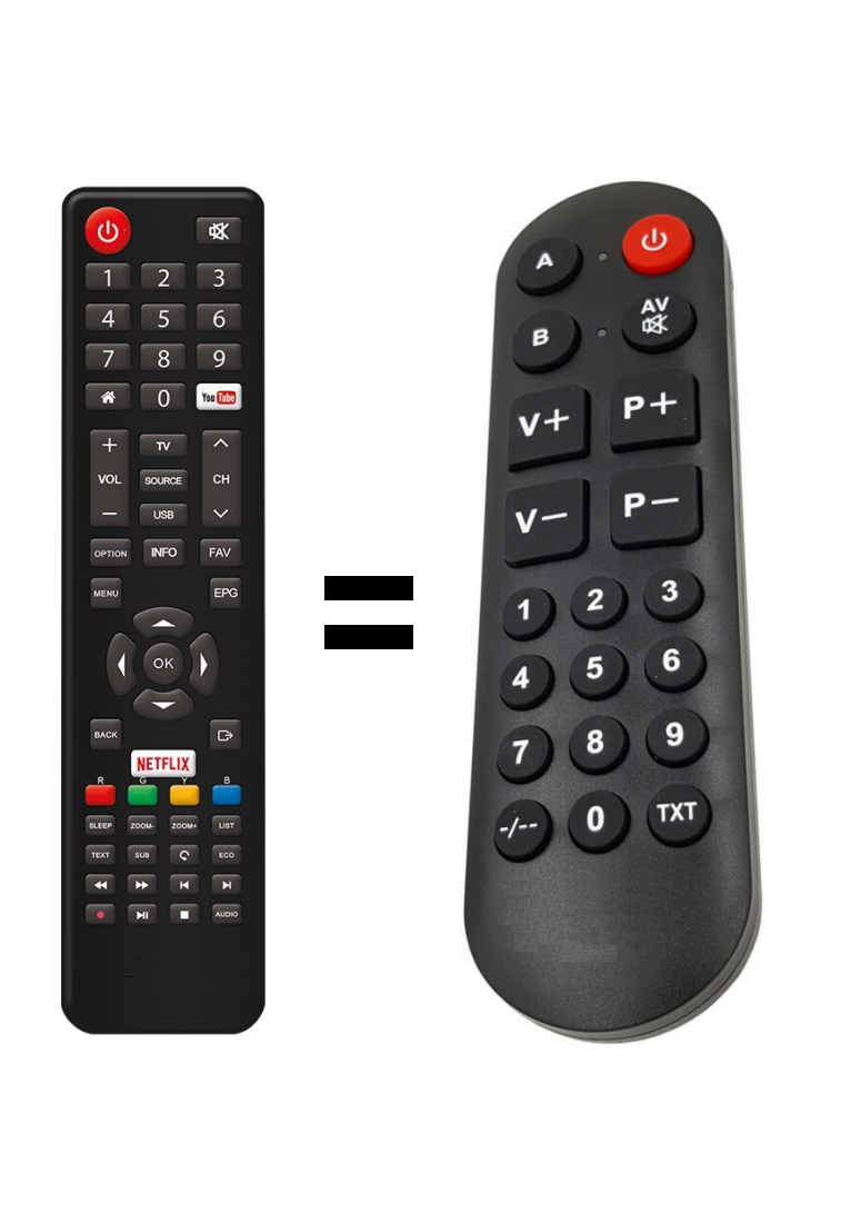 Strong 43UA6203 replacement remote control for seniors