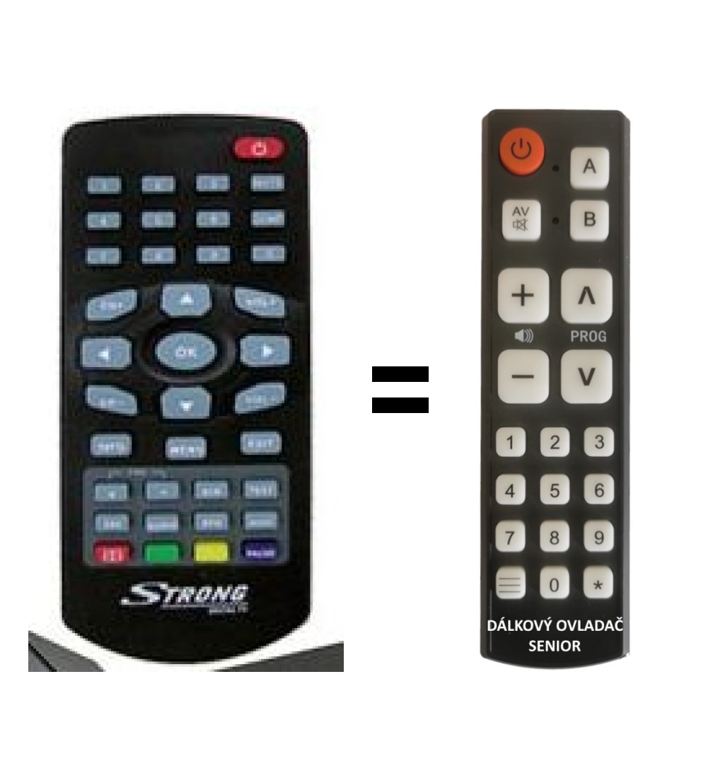 Strong SRT55 replacement remote control for seniors.