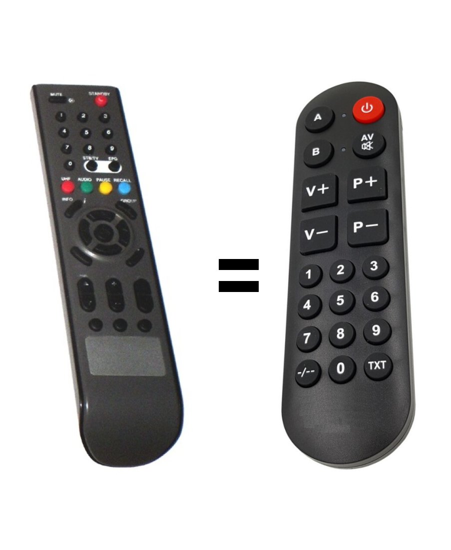 Optibox Crypton replacement remote control for seniors