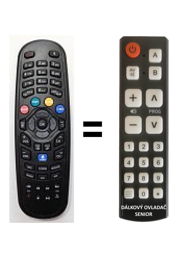 AZBox HD ELITE replacement remote control for seniors.