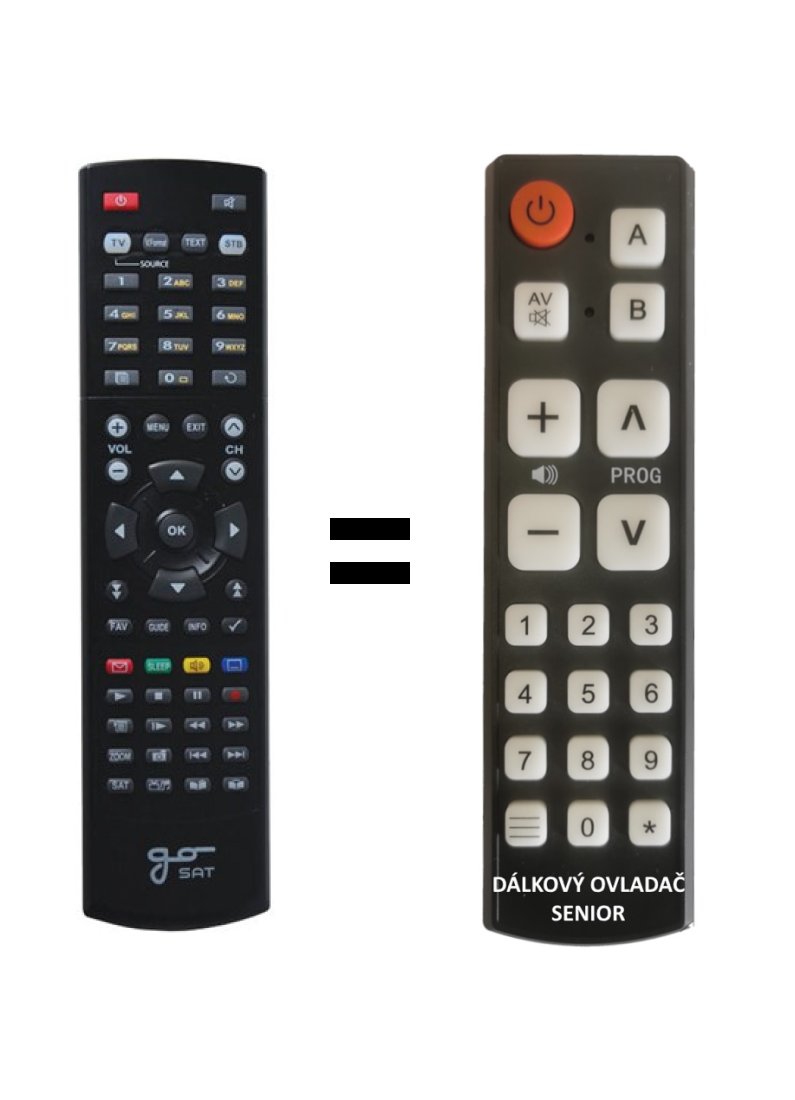 Optibox HST-0502-314 replacement remote control for seniors