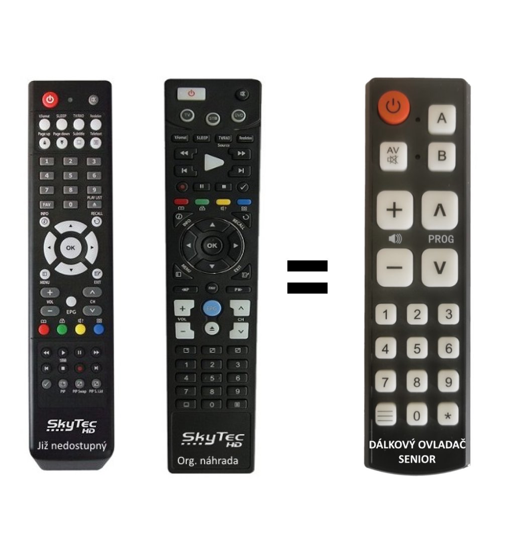 Dreamsky HD6 DUO replacement remote control for seniors