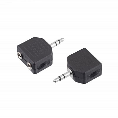 Rozdvojka JACK 3,5-2x JACK 3,5 V/2x Z stereo (NP-564-EN)