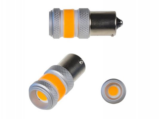 Autožárovka LED BAU15s 9-60V 12W STU oranžová