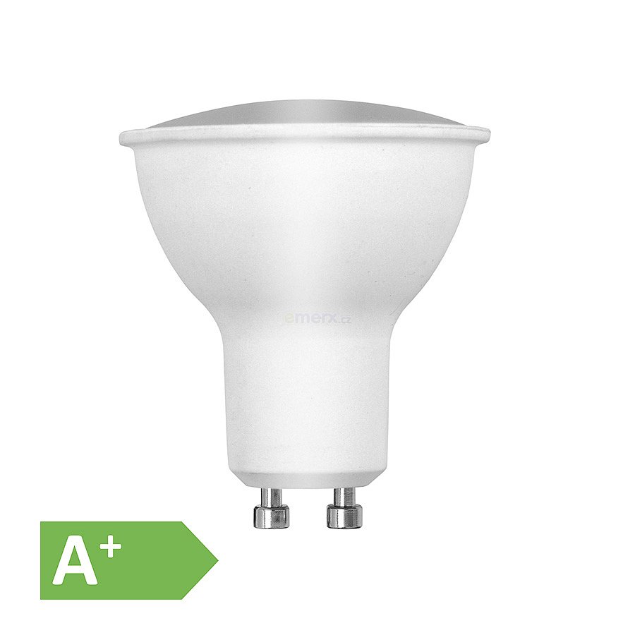 LED žárovka GU10, 5W, 230VAC, teplá bílá 2700K, 350lm (LZV-027)