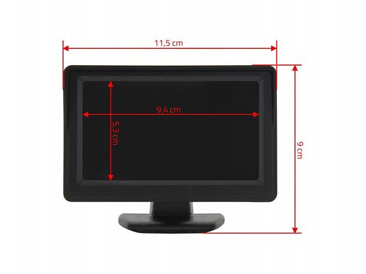 Displej LCD COMPASS 33397 pro parkovací kameru