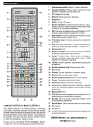 Český návod pro dálkový ovladač Originální dálkový ovladač Panasonic RC48127