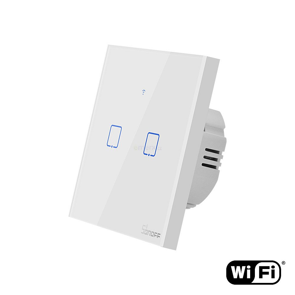 Dotykový vypínač Sonoff TX0 - 2CH, WiFi (TXT0EU2C)