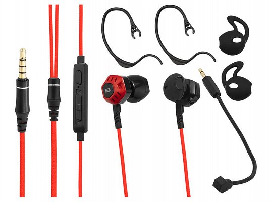 Sluchátka BLOW B-16 BLACK / RED