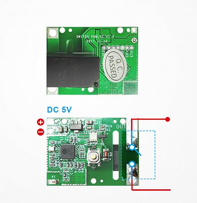 Modul Wi-Fi spínače Sonoff RE5V1C - 5V (Sonoff RE5V1C - 5V)