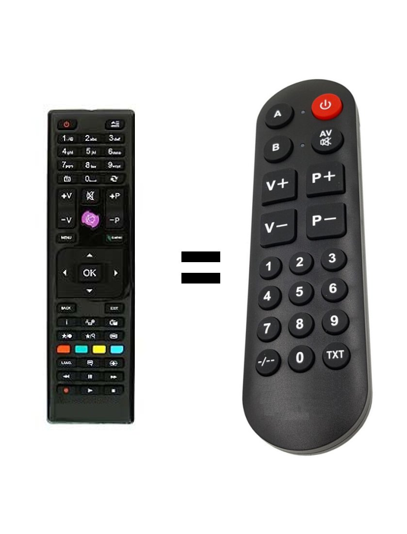 Orava LT-847 LED A140TC replacement remote control for seniors