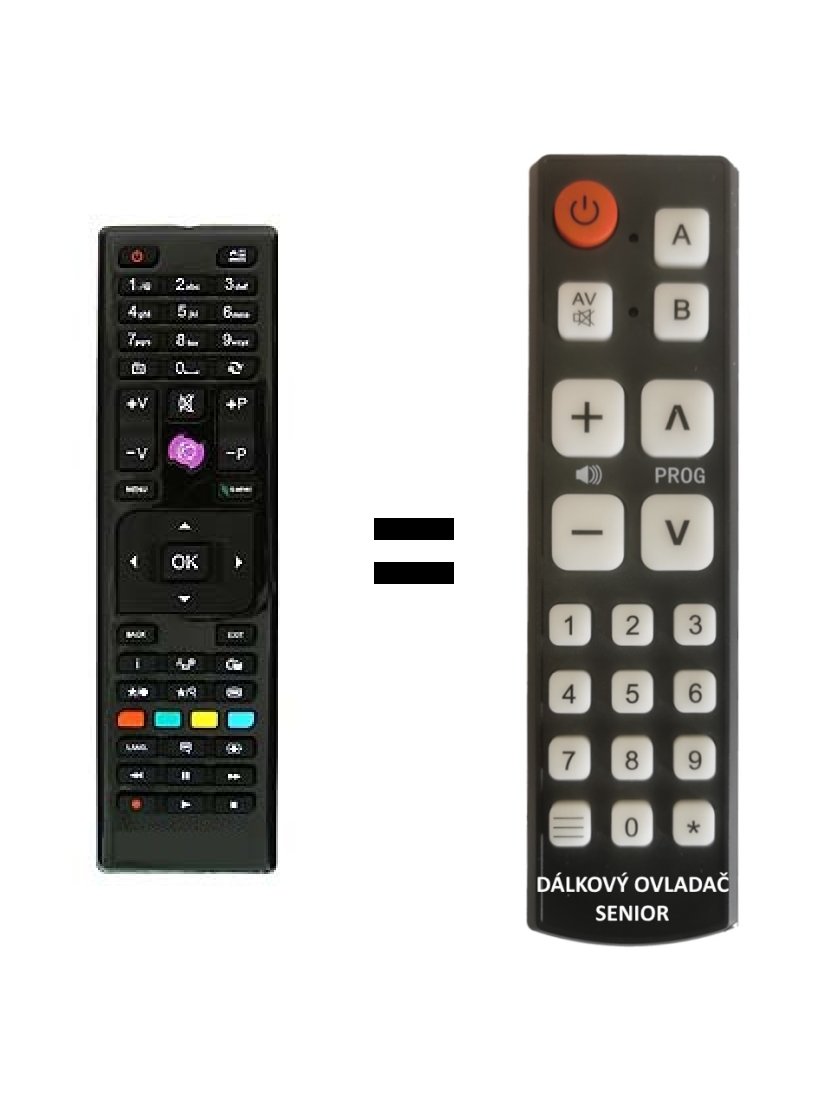 Orava LT-830 LED A140B replacement remote control for seniors