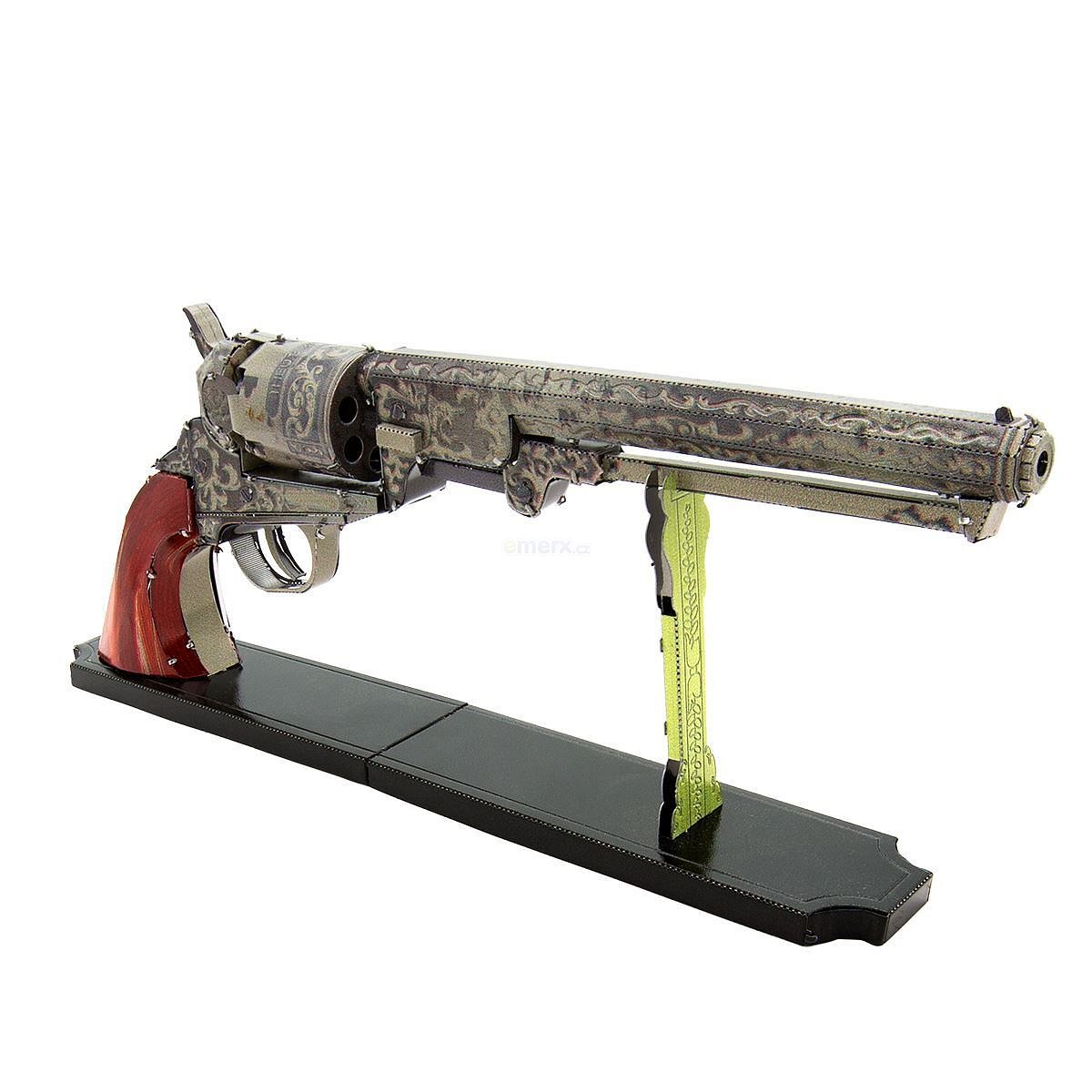 Stavebnice 3D kovového modelu Wild West, revolver (032309011876)