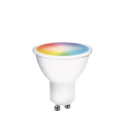 Chytrá WiFi žárovka LED GU10 5W RGB SOLIGHT WZ326