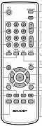 Sharp LC-32RA1E, LC-37RA1E Náhradní dálkový ovladač jiného vzhledu