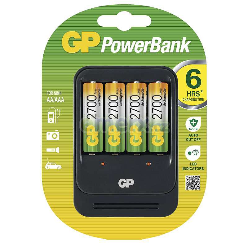 GP nabíječka baterií PB570 + 4AA NiMH2700