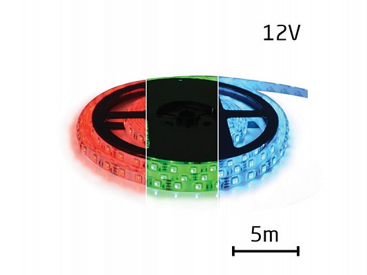 LED pásek 12V 5050 60LED/m IP20 max. 12W/m RGB (cívka 5m) Geti