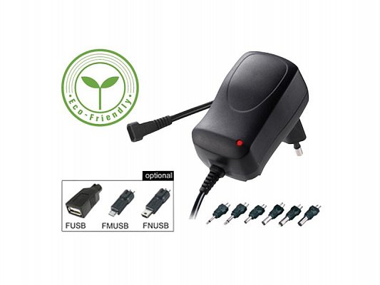 Adaptér napájecí 3-12V 600mA Geti GPA06