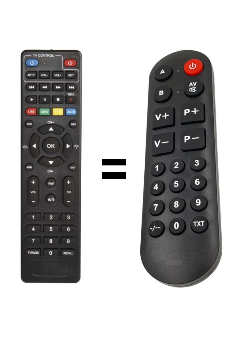 Kruger & Matz KM0550 replacement remote control for seniors