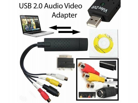 Převodník analogové video+zvuk na digitální - USB 2.0