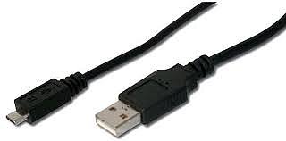 Kabel USB 2.0 A / USB 2.0 Micro B 0,5m  vhodný pro programování ovladačů Predátor