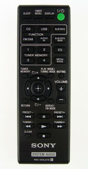 Sony RM-AMU216 originální dálkový ovladač CMT-SBT20