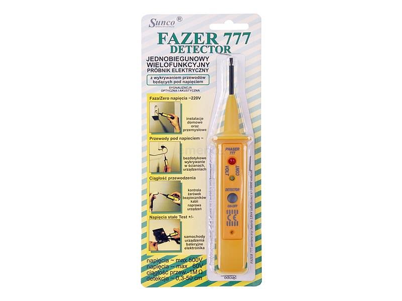 Zkoušečka Fazer 777 detektor