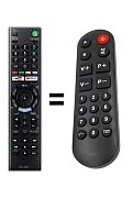 Sony Bravia KDL-50WF665 náhradní dálkový ovladač pro seniory.