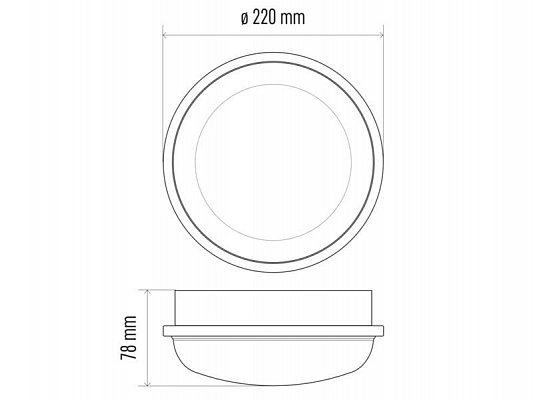 Svítidlo stropní EMOS ZM3010 20W přisazené