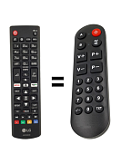 LG 24TN510S náhradní dálkový ovladač pro seniory.