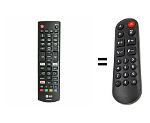 LG 65UN7000 náhradní dálkový ovladač pro seniory.