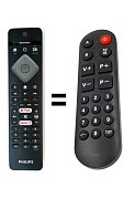 Philips 55PUS7855 náhradní dálkový ovladač pro seniory.