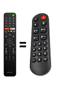 Sony Bravia KD-43XH8077 náhradní dálkový ovladač pro seniory.