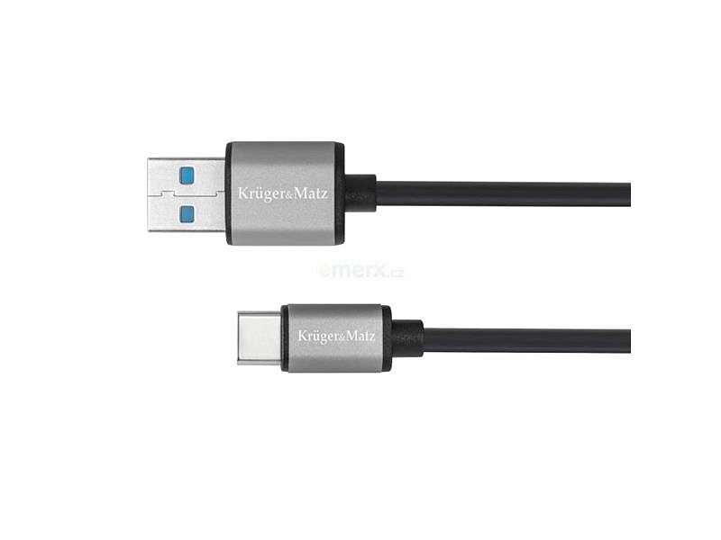 Kabel KRUGER & MATZ KM1244 5G, USB - USB C kabel 1m