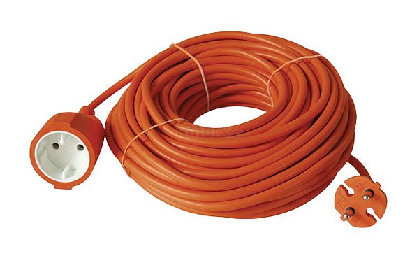 Prodlužovací kabel - spojka 20m oranžový dvoužílový