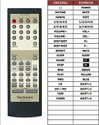 Technics SC-HD510 náhradní dálkový ovladač jiného vzhledu