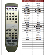 Technics SE-HD560 náhradní dálkový ovladač jiného vzhledu