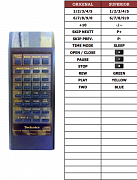 Technics SL-P227A náhradní dálkový ovladač jiného vzhledu