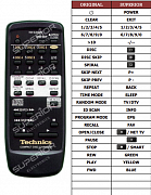 Technics SL-PD8 náhradní dálkový ovladač jiného vzhledu