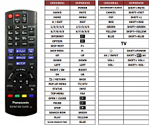 Panasonic DMP-BDT130 náhradní dálkový ovladač jiného vzhledu