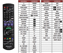 Panasonic DMR-BST755 náhradní dálkový ovladač jiného vzhledu