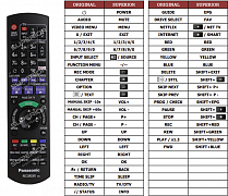 Panasonic DMR-BST850 náhradní dálkový ovladač jiného vzhledu