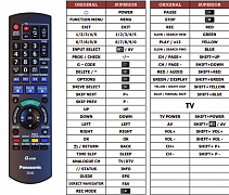 Panasonic DMR-EX77 náhradní dálkový ovladač jiného vzhledu