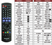 Panasonic DMR-EX773 náhradní dálkový ovladač jiného vzhledu