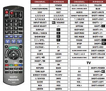 Panasonic DMR-EX77ECK náhradní dálkový ovladač jiného vzhledu